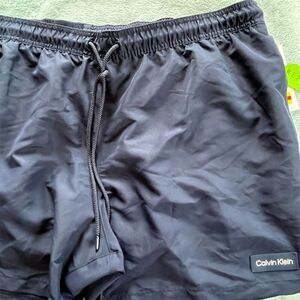 Calvin Klein Men's Swim Trunks Black XXL Quick-Dry UPF 40+​